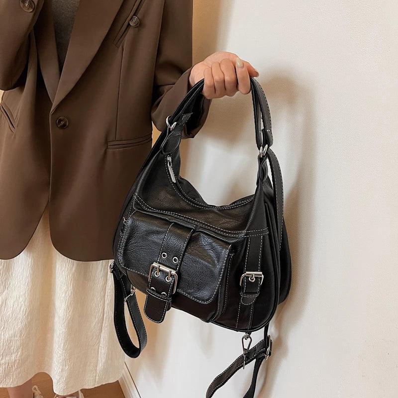 2-in-1 Genuine Leather Handbag - Sofia