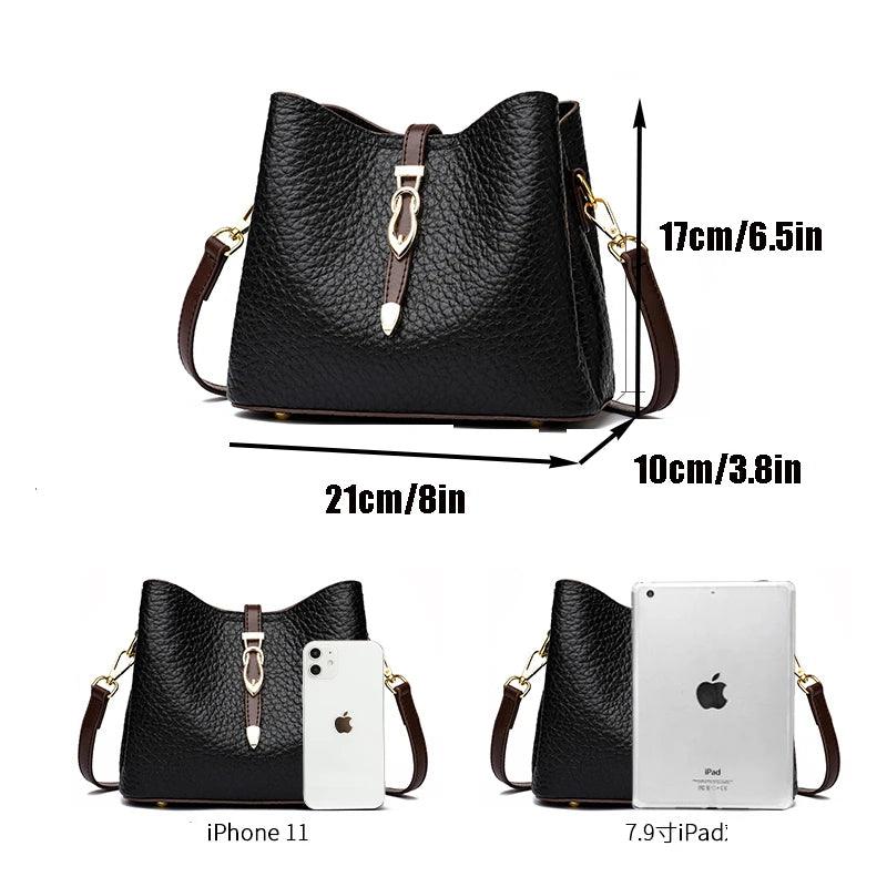 Genuine Leather Handbag - Donatela