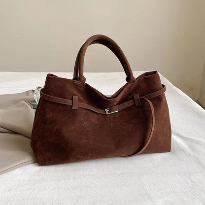 Women's Suede Tote Handbag - Esmé