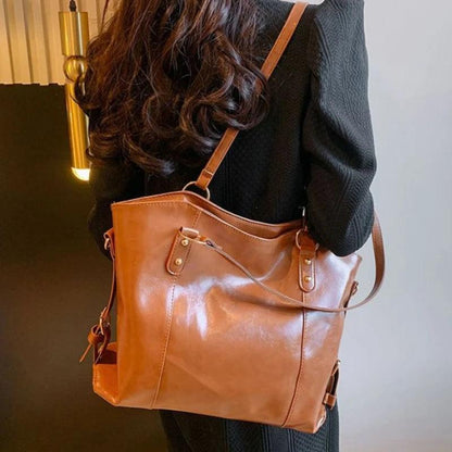 Genuine Leather Handbag - Din
