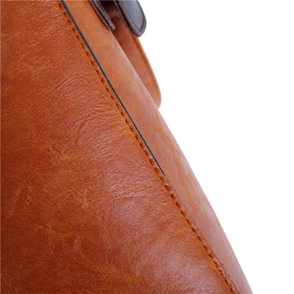 Premium Genuine Leather Set - Handbag + Wallet + Clutch Wallet + Free Pouch