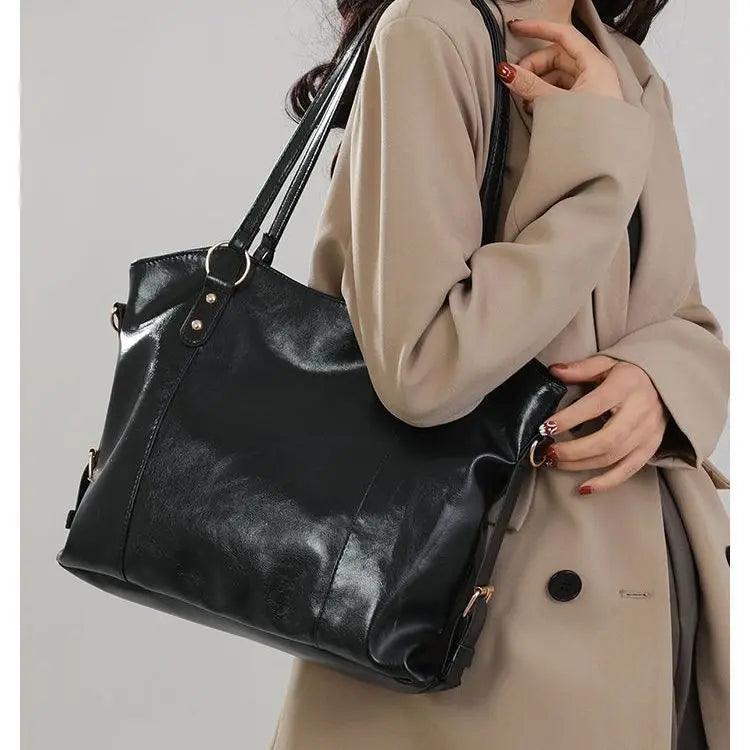 Genuine Leather Handbag - Din