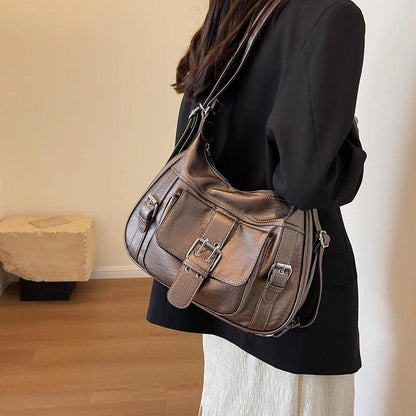 2-in-1 Genuine Leather Handbag - Sofia