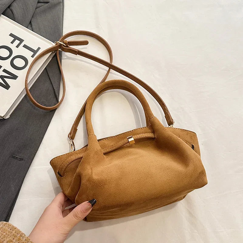 Suede Handbag - Liora