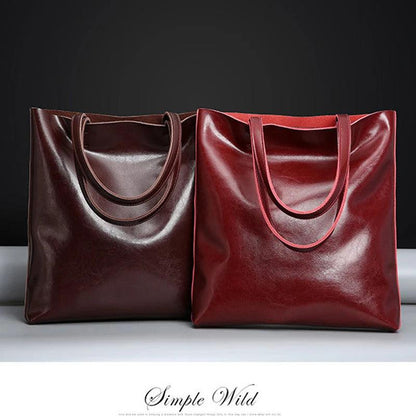 Genuine Leather Handbag - Oli