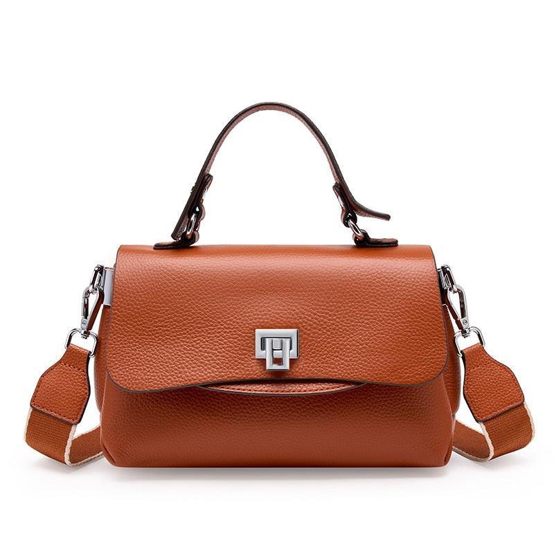 Compact Genuine Leather Handbag - Melbourn