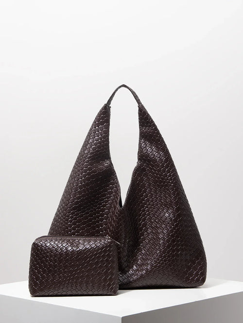 Genuine Leather Handbag and Wallet - Noelle