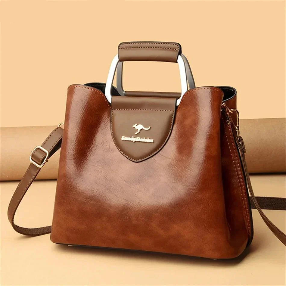 Genuine Leather Handbag - Maya