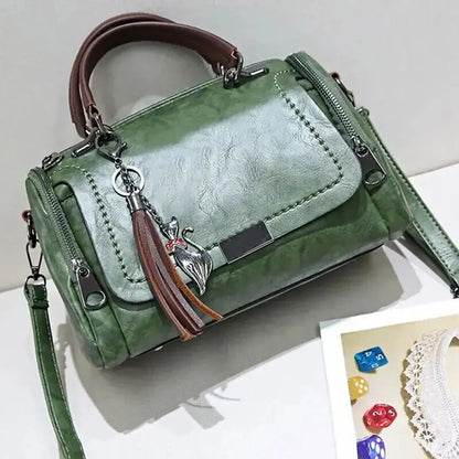 Genuine Leather Handbag - Vaena