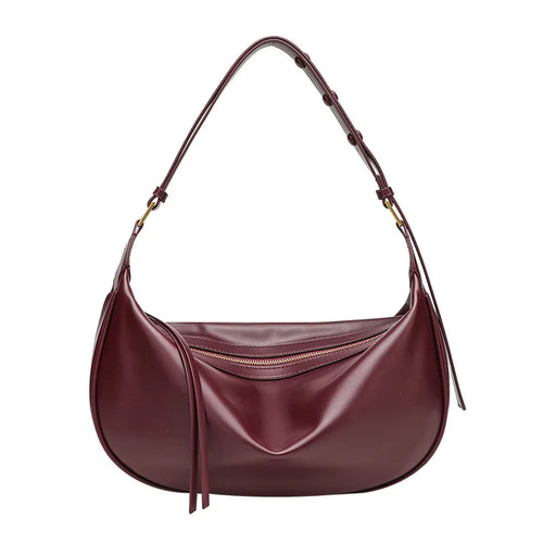 Small Genuine Leather Handbag - Lia