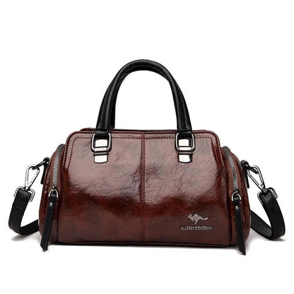 Genuine Leather Handbag - Jade