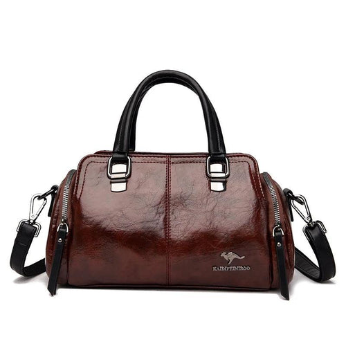 Genuine Leather Handbag - Jade