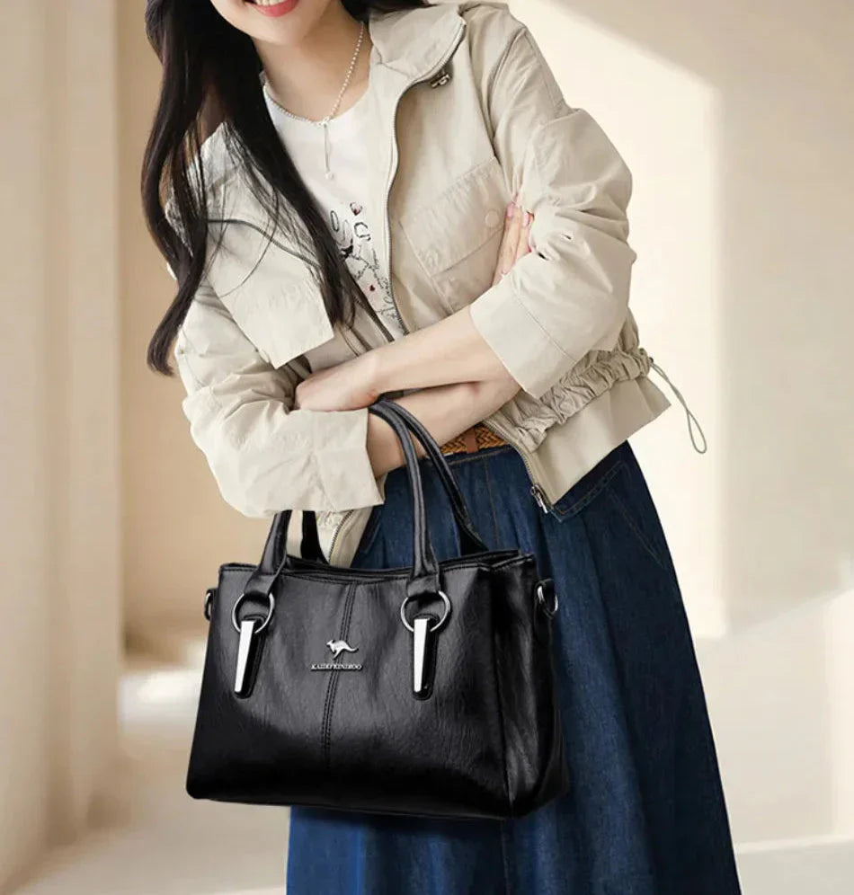 Genuine Leather Handbag - Adira