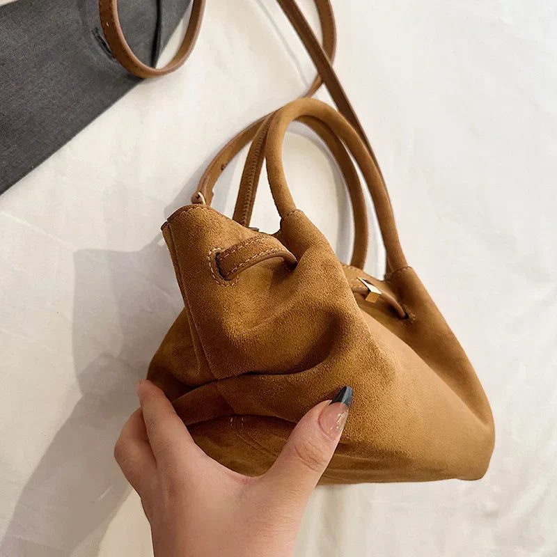 Suede Handbag - Liora
