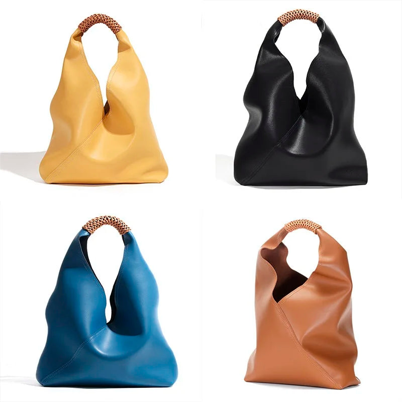 Rebeca Large Genuine Leather Shopping Handbag