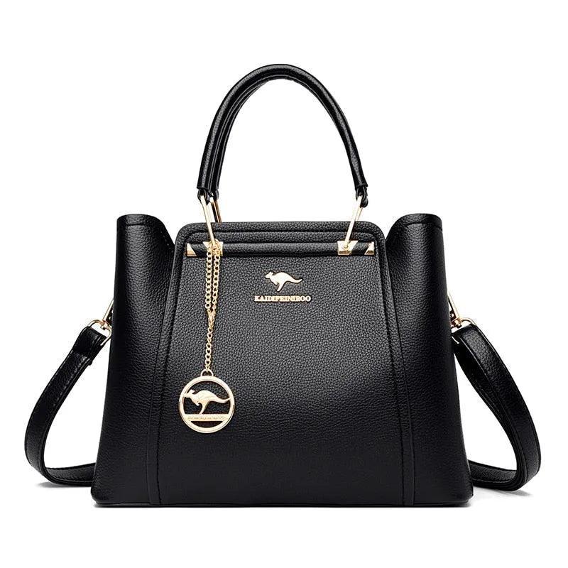 Luxurious Genuine Leather Crossbody Handbag - Style Couer