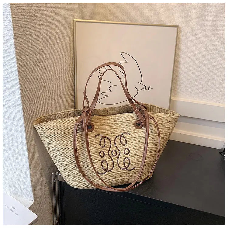 Louise Straw Handbag