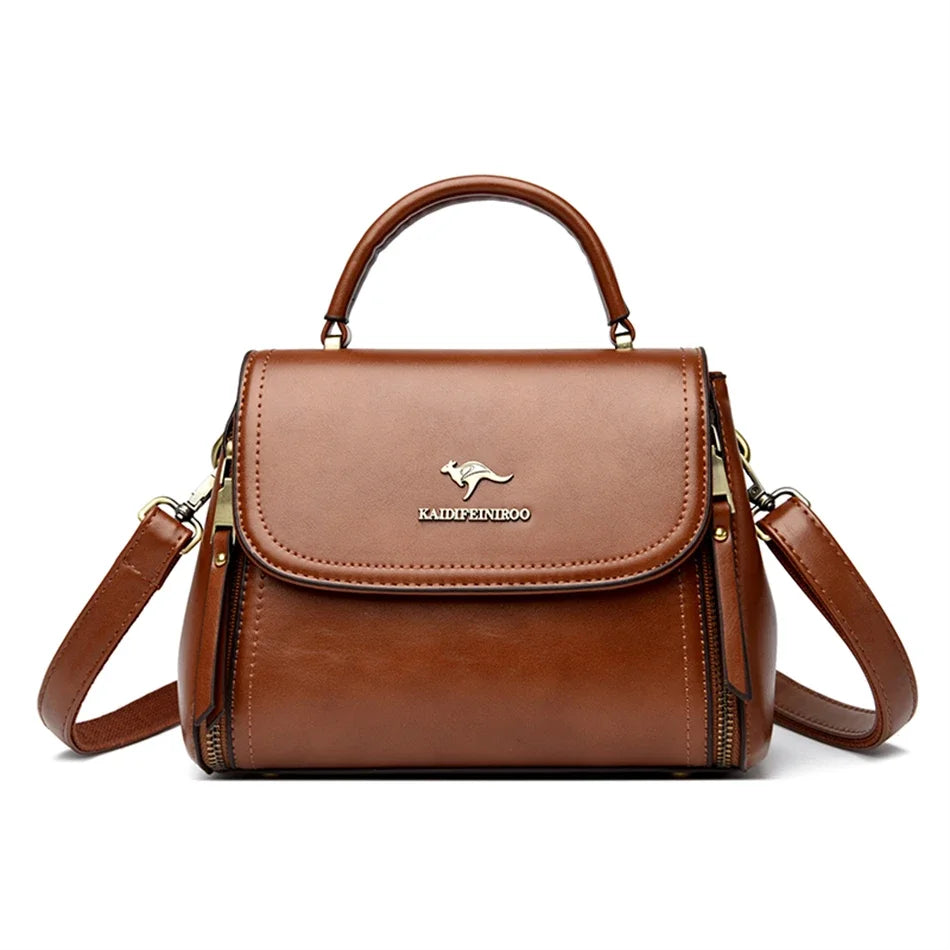 Handbag in Genuine Leather - Liora
