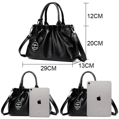 Genuine Leather Handbag - Italia