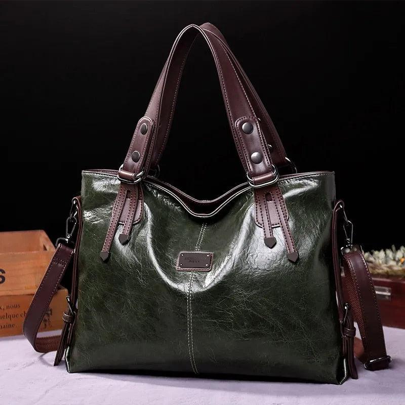 Genuine Leather Handbag - Olivia