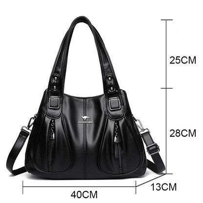 Genuine Leather Handbag - Livia