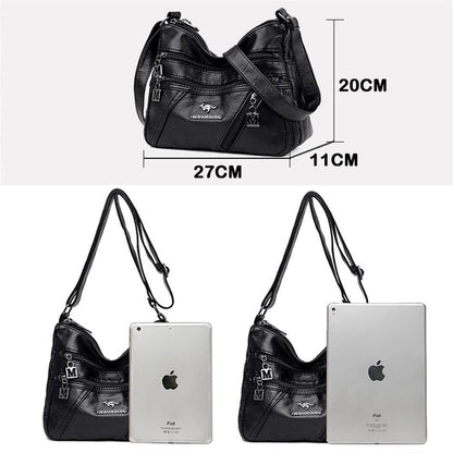 Genuine Leather Handbag - Maria