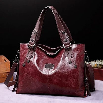 Genuine Leather Handbag - Olivia