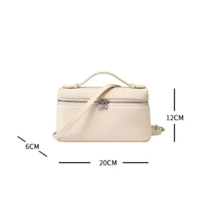 Pink Small Genuine Leather Tote Handbag