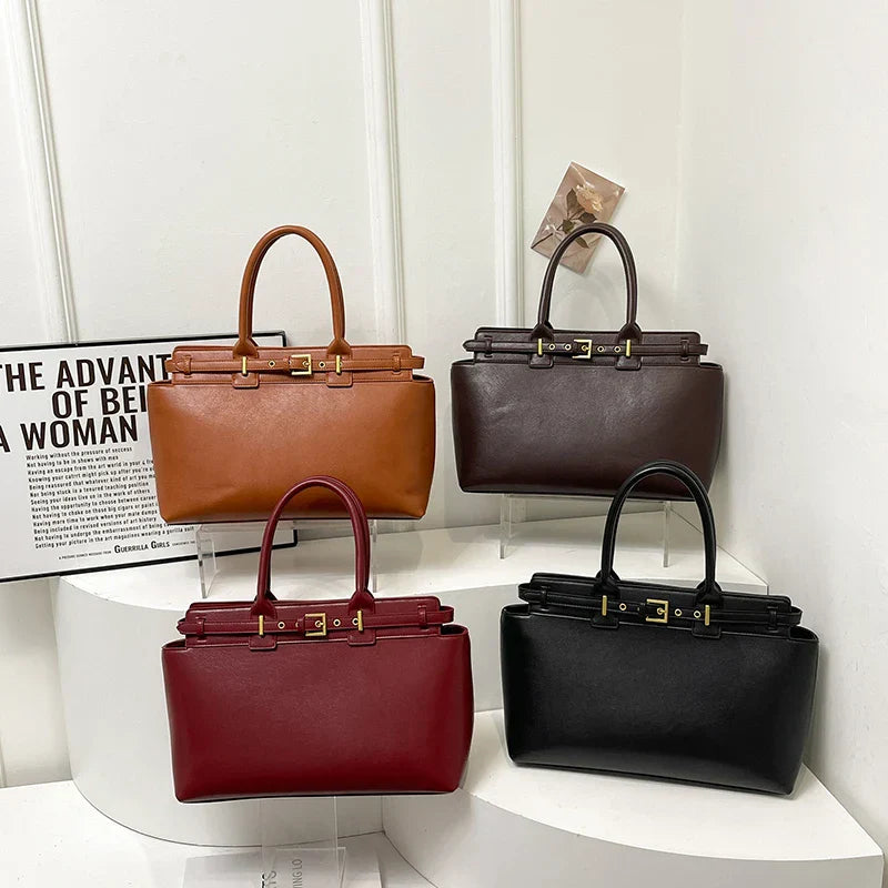 Genuine Leather Handbag - Faye