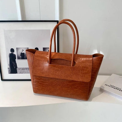 Genuine Leather Handbag - Clove