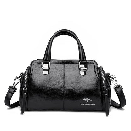 Genuine Leather Handbag - Jade