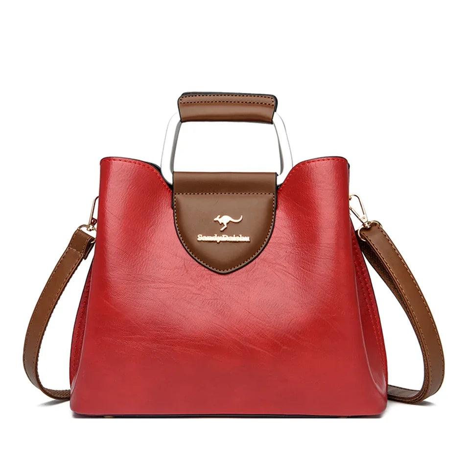 Genuine Leather Handbag - Maya