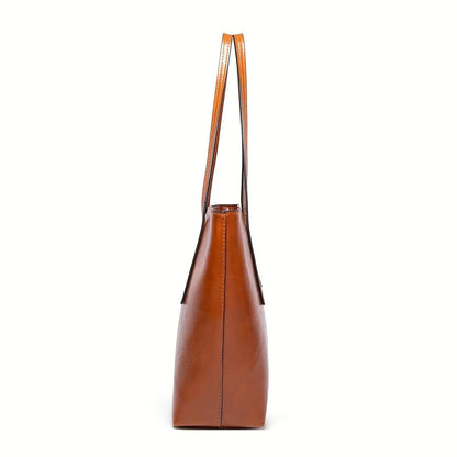 Genuine Leather Women's Handbag - Ness