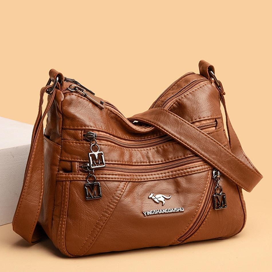 Genuine Leather Handbag - Maria