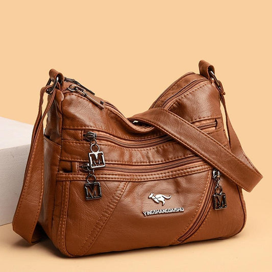 Genuine Leather Handbag - Maria