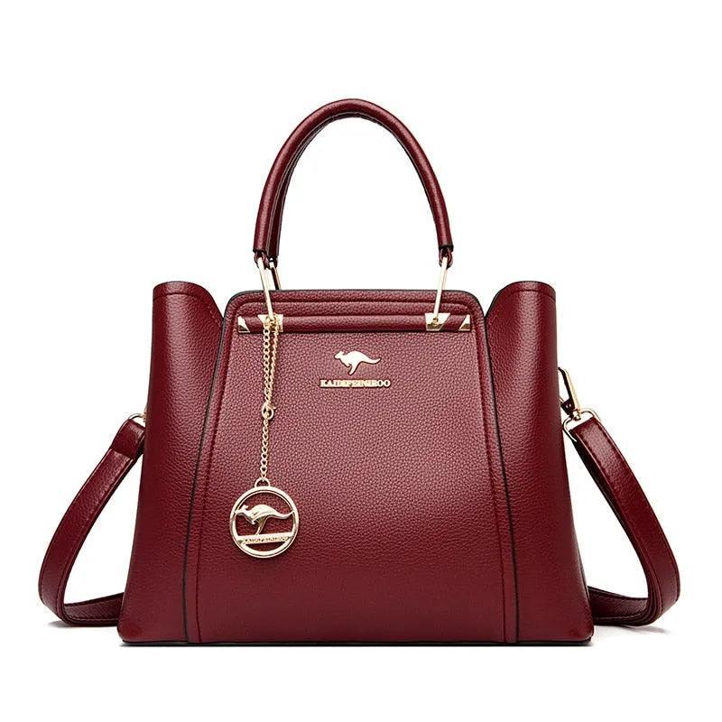 Luxurious Genuine Leather Crossbody Handbag - Style Couer