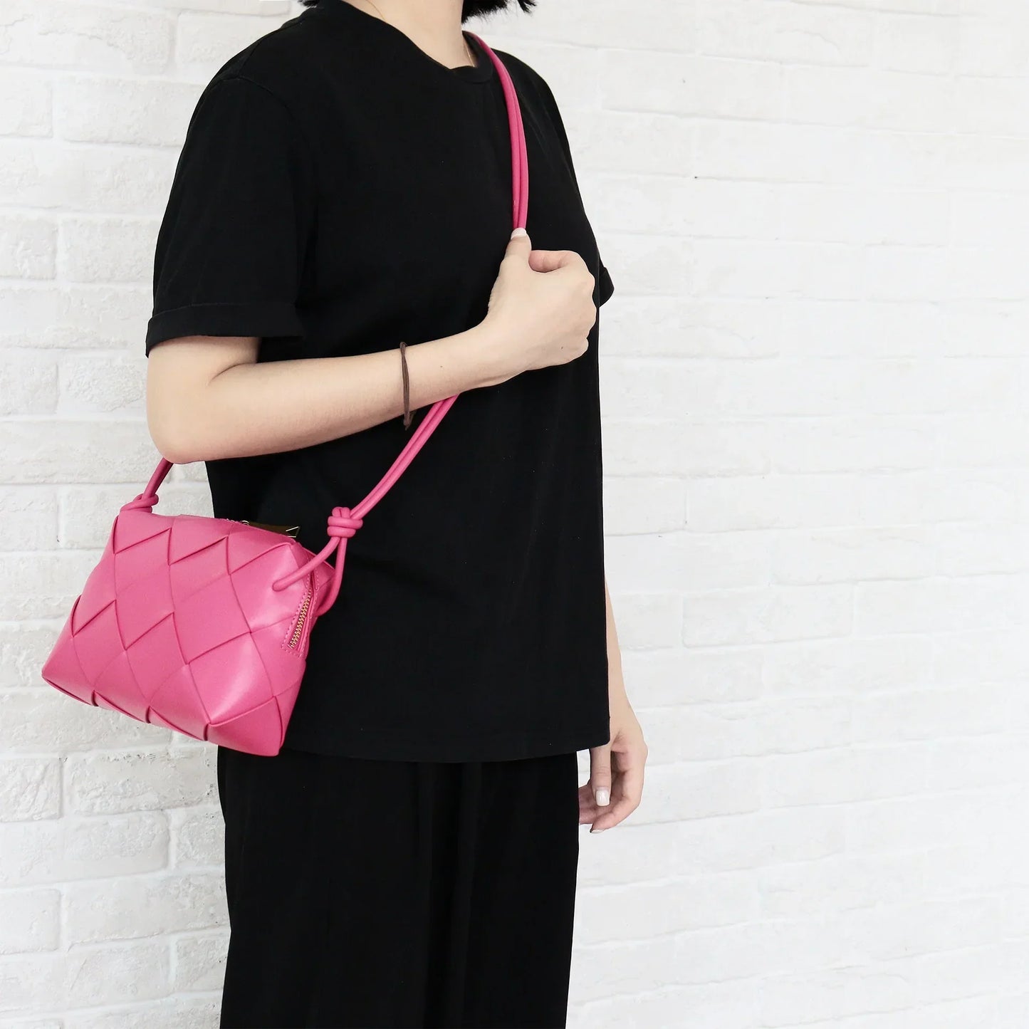 Medium Genuine Leather Crossbody Bag Zélia