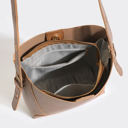 Genuine Leather Crossbody Handbag - Avery
