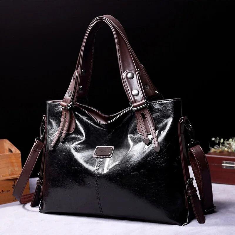 Genuine Leather Handbag - Olivia