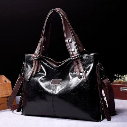 Genuine Leather Handbag - Olivia