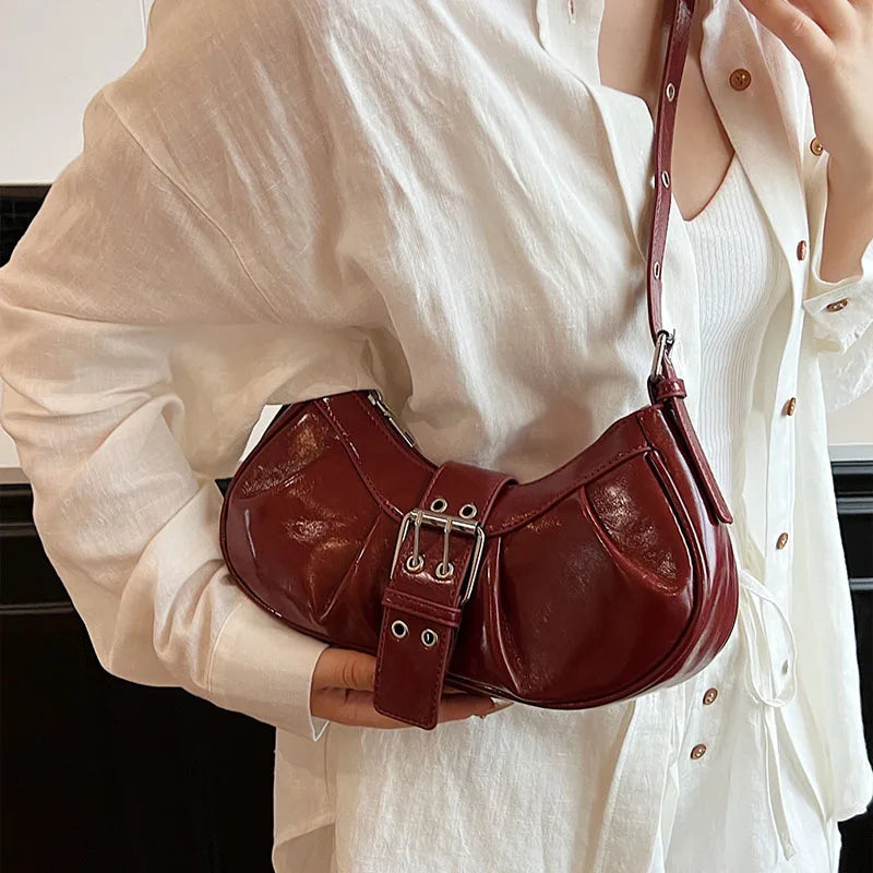 Small Genuine Leather Handbag - Az