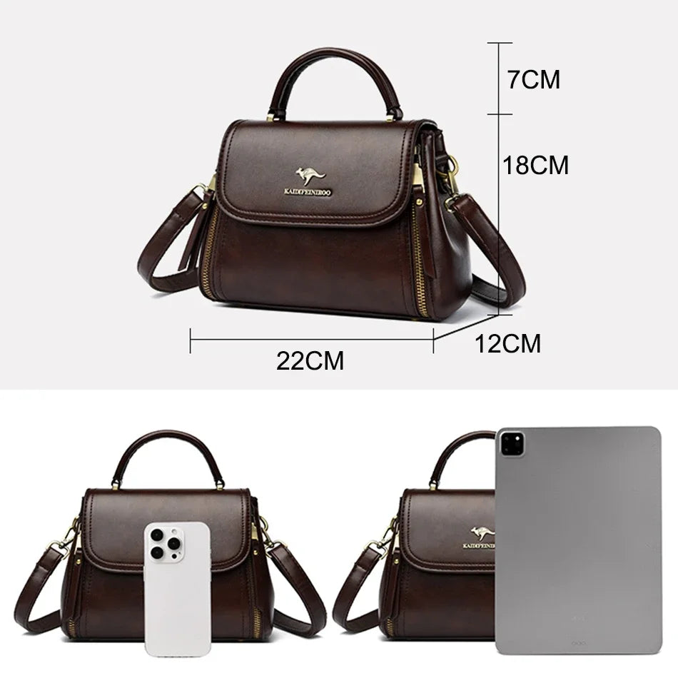 Handbag in Genuine Leather - Liora