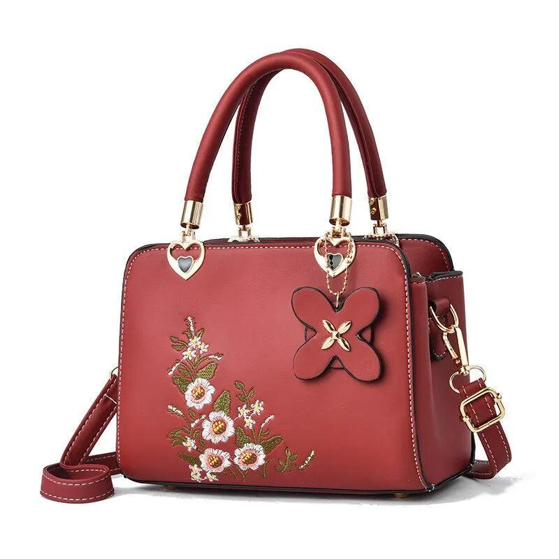 Leather Handbag - Floraris