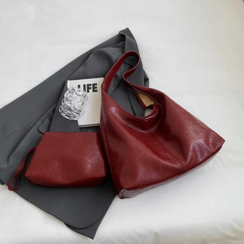 Handbag in Genuine Leather - Erica