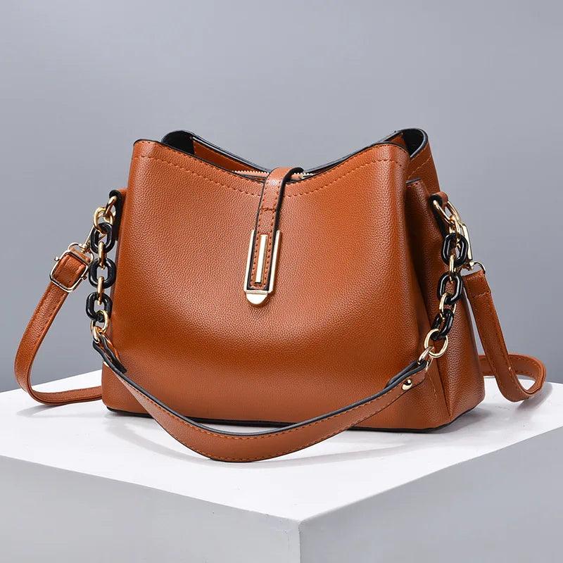 Genuine Leather Handbag - Brail