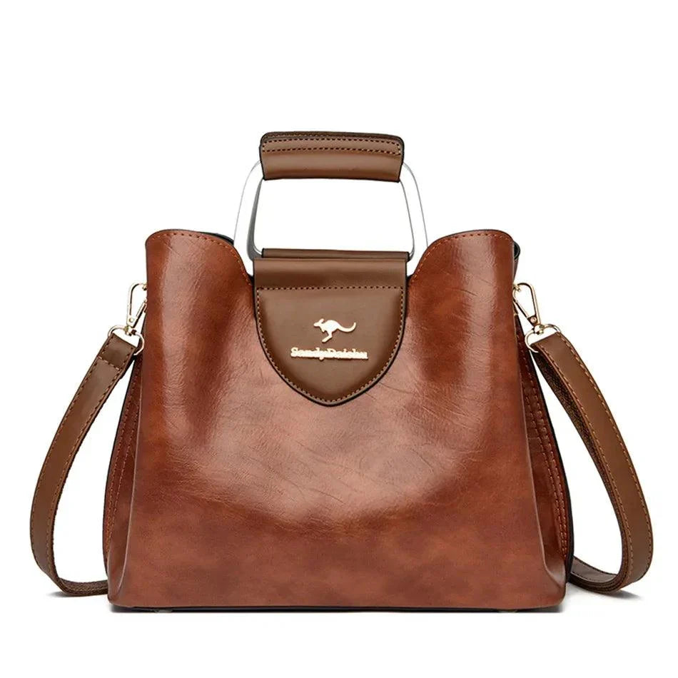 Genuine Leather Handbag - Maya