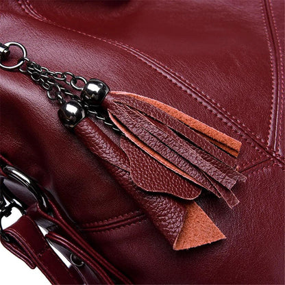 Genuine Leather Handbag - Catharina
