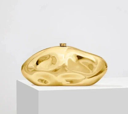 Nicole Metallic Clutch Handbag