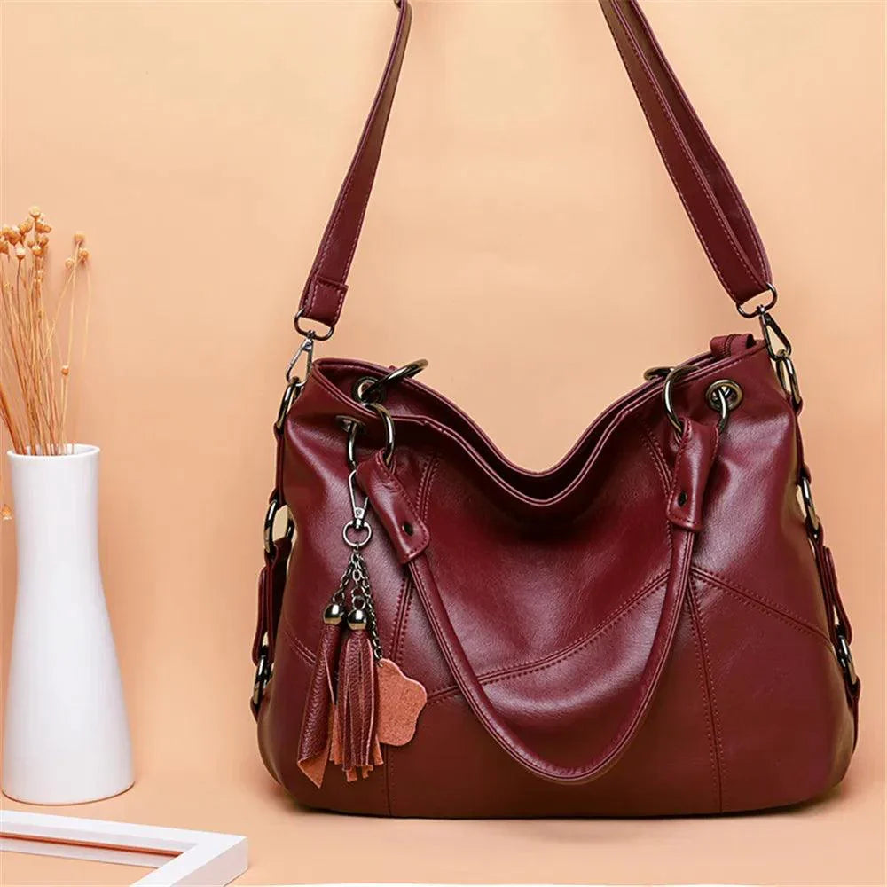 Genuine Leather Handbag - Catharina