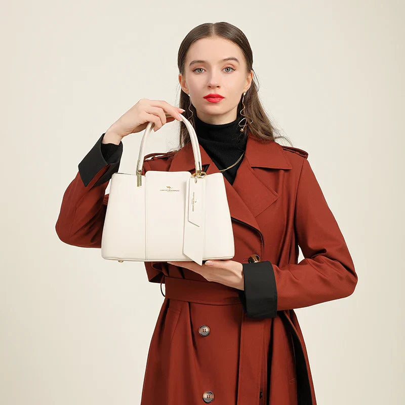 Genuine Leather Women's Handbag - Tamar